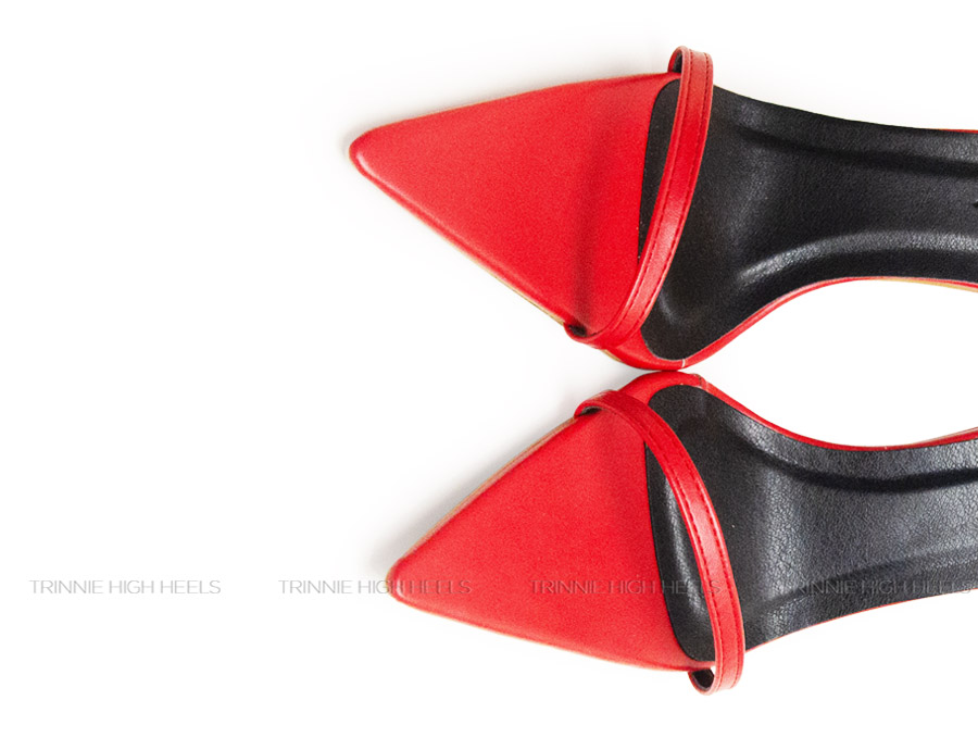 Souvenir sandals Supper nhọn 11cm đỏ